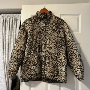 Vintage Clio Animal Print Silk Jacket